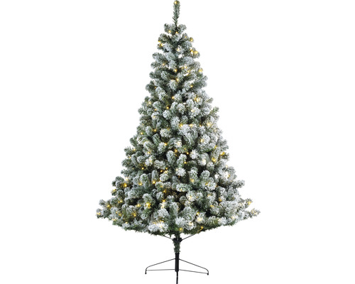 künstlicher Weihnachtsbaum Tannenbaum Lafiora Colorado H 180 cm grün weiss inkl. Baumschmuck