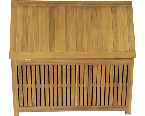 Gartenbox aus Holz mit Lattenmuster
