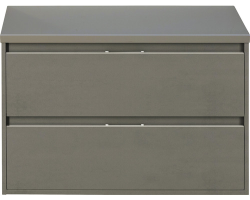 Waschbeckenunterschrank sanox Porto BxHxT 90x59x50 cm cubanit grey inkl. Waschtischplatte