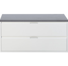 Waschtischunterschrank mit zwei Schubladen und Abdeckplatte