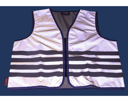 Gilet de sécurité avec fermeture éclair et bandes réfléchissantes