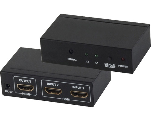 HDMI Umschalter bis zu 2 HDMI Signale anschliessbar