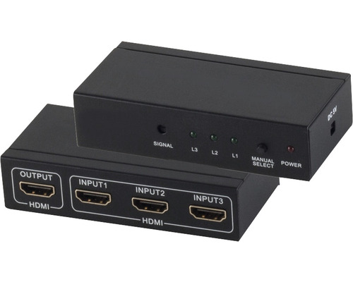 HDMI Umschalter bis zu 3 HDMI Signale anschliessbar