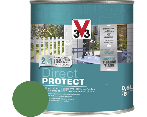 Laque couleur V33 Direct Protect vert 0.5 l