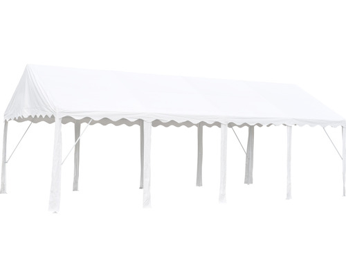 Weisses Partyzelt mit Stahlrahmen