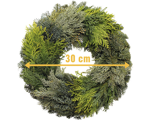 Tannenkranz mit einem Durchmesser von 30 cm