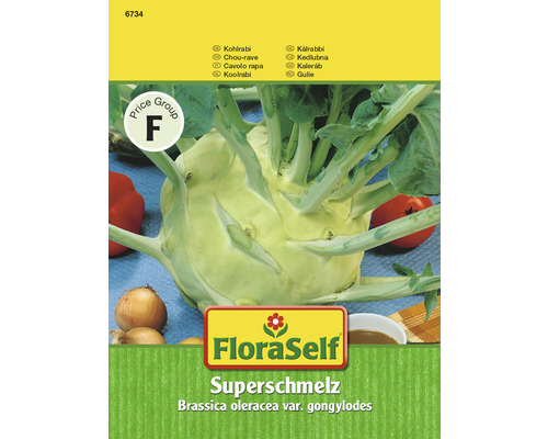 Chou-rave 'Superschmelz' FloraSelf semences non hybrides semences de légumes