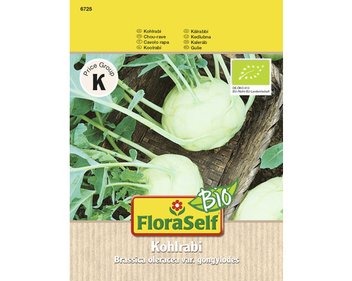 Chou-rave bio FloraSelf Bio semences stables semences de légumes