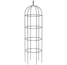 Obelisk mit Spitze Wilk Ø 42 cm H 150 cm silber