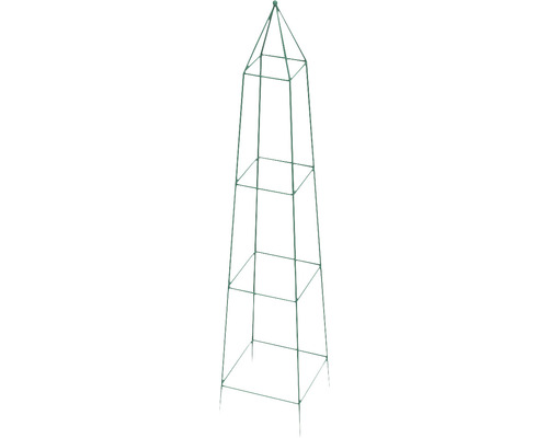 Obélisque Treillis Pour Plantes Grimpantes - Hauteur 60 à 180 Cm - Acier Plastifié Blanc - Support Rosier, Clématite