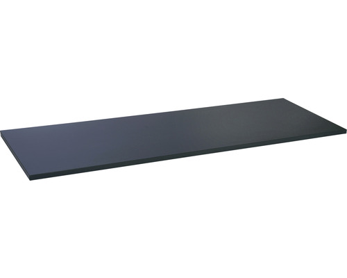 Küchenarbeitsplatte 0190 Schwarz Antifingerprint 3-seitig bekantet, inkl. 2 zusätzlicher Dekorkanten, kartonverpackt 2460x635x30 mm