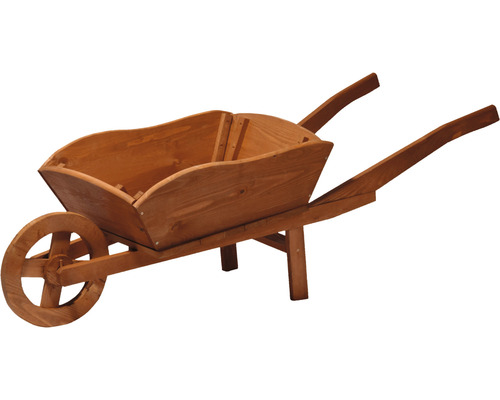 Brouette décorative en bois pour le jardin