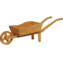 Blumenkasten Schubkarre aus Holz 107 x 29 x 30 cm braun