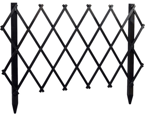 Clôture de jardin extensible en bois