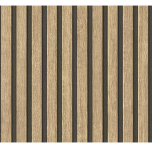 Papier peint à panneaux de bois avec lamelles verticales pour la décoration murale
