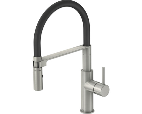 Robinet de cuisine Lenz NALU nickel brillant 46070422