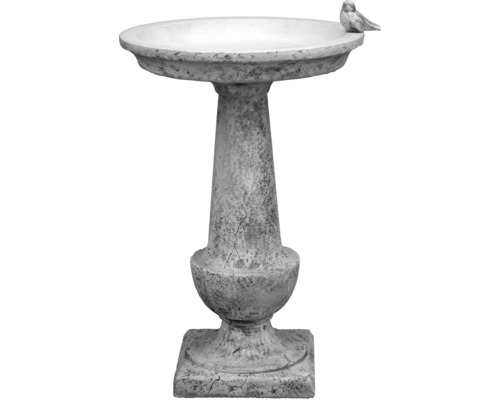 Vogeltränke Säule aus Beton weiss