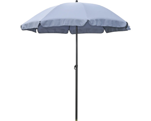 SOLUNA Parasol Ø 180 cm gris bleu