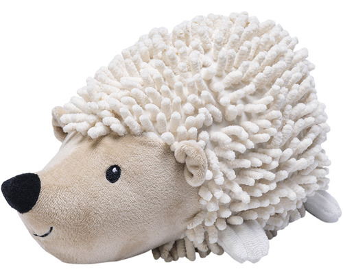 Beeztees Hundespielzeug Eco Toy Igel Ittie 26 cm x 14 cm x 15 cm beige 100% recyceltes Material Igel-Plüschtier