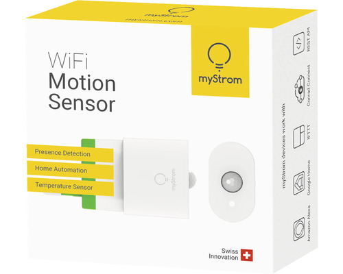 Détecteur de mouvement wifi MyStrom dans sa boîte