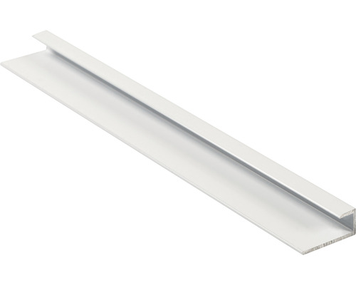 Aluminium U-Profil weiss glänzend 6x5,5x18x2600 mm Aluminium Winkelschiene