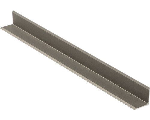 Profilé en L aluminium titane mat 12x12x2600 mm