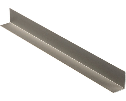 Profilé en L aluminium titane mat 12x14x2600 mm