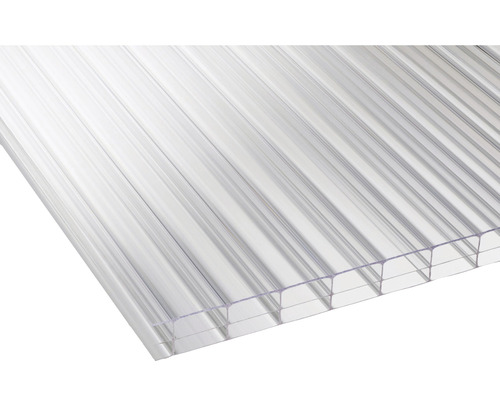 Panneau alvéolaire en polycarbonate transparent 2500x980x16 mm