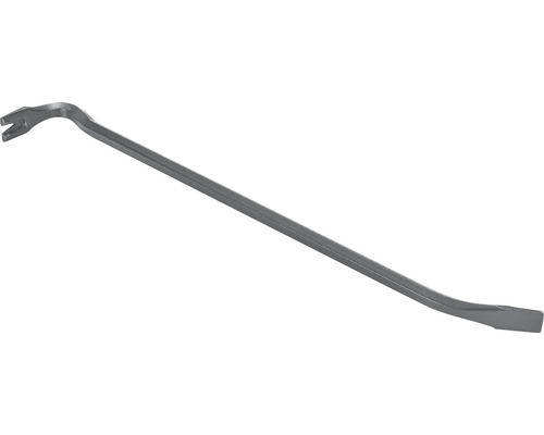 Pied-de-biche en acier avec extrémité plate et tête de clou