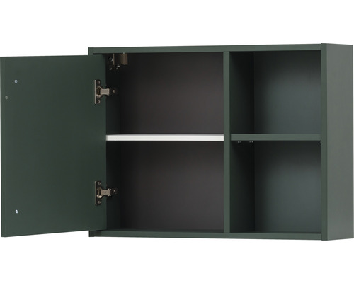 Armoire murale ouverte avec étagères pour salle de bain