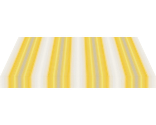 Store rayé jaune et blanc