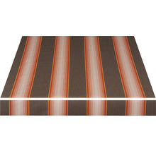 Vue d''un tapis gris-brun avec des rayures verticales