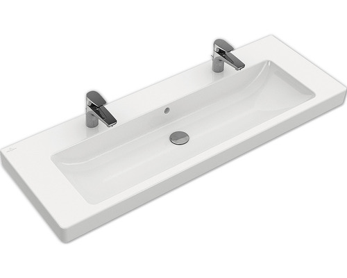 Villeroy & Boch Subway 2.0 Schrankwaschtisch 7176D2 130cm weiss mit Beschichtung