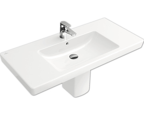 Villeroy & Boch Subway 2.0 Schrankwaschtisch 7175A0 100cm weiss Keramikwaschtisch mit Armatur