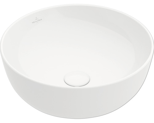 Vasque à poser Villeroy & Boch Artis 43 cm rond blanc avec revêtement 417943R1