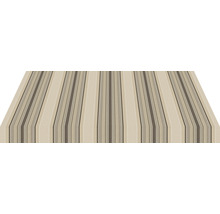 Store banne à coffre intégral SOLUNA Exclusiv 3x2 tissu dessin 320715 châssis RAL 9010 blanc signalisation entraînement à gauche avec moteur et interrupteur mural