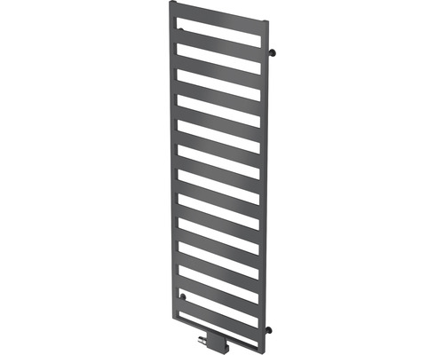 Radiateur design KERMI Casteo BH 1806 BL 600 1806 x 600 mm noir mat avec raccordement au centre