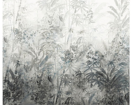 Papier peint panoramique intissé IF3-044 Wondrous Watermarks 3 pces 300 x 250 cm Papier peint avec motifs de jungle