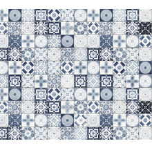 Motif de carreaux avec des motifs floraux et géométriques