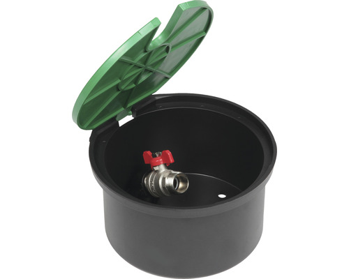 Erdtank für den Garten mit Wasserhahn