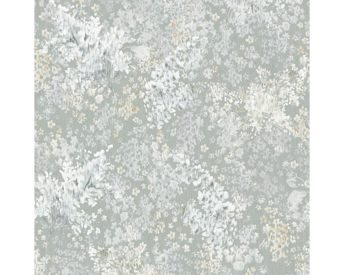 Vliestapete 97608 Floral grau Tapete mit Blumenmuster