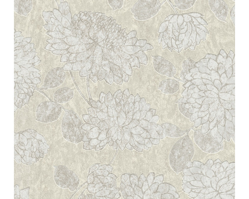 Vliestapete 39025-2 Attractive 2 grosses Blütenmotiv beige