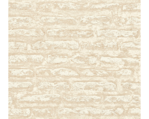 Vliestapete 39027-2 Attractive 2 Steinwand beige-weiss