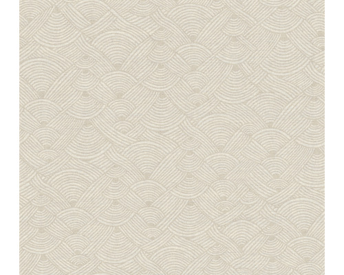 Papier peint intissé 38742-5 Nara Ethno motif de vagues beige