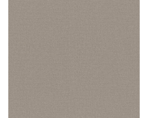Papier peint intissé 38744-2 Nara uni aspect tissu gris marron Tissu textile à texture fine