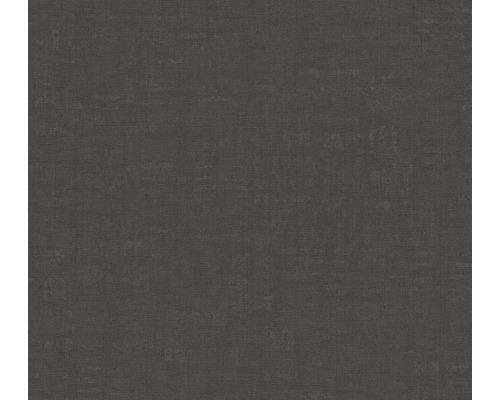 Papier peint intissé 38745-3 Nara uni aspect lin noir