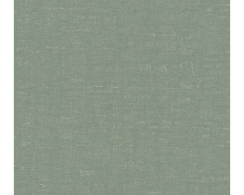 Papier peint intissé 38745-6 Nara uni aspect lin vert