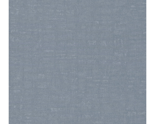 Papier peint intissé 38745-7 Nara uni aspect lin bleu