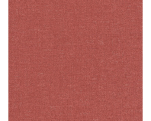 Papier peint intissé 38746-2 Nara uni aspect lin rouge
