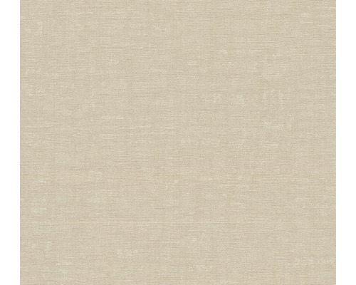 Papier peint intissé 38746-3 Nara uni aspect lin beige gris